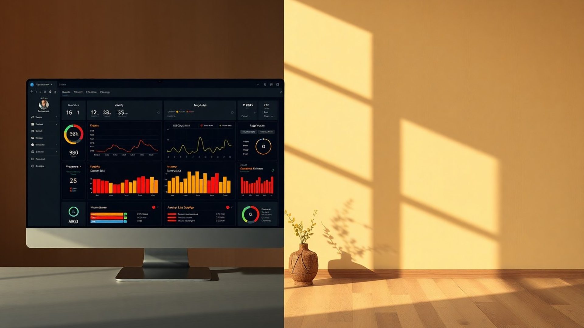Dashboard cu date dintr-un audit SEO tehnic